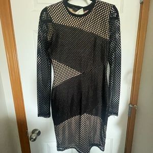 Nude illusion dress by BCBG MaxAzria. Worn twice, looks like new. Size small.